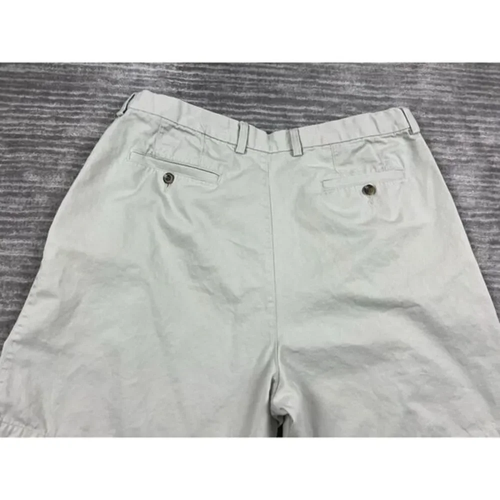 Farah Shorts Mens 40 Beige‎ Expandable Waist 100% Cotton Chino